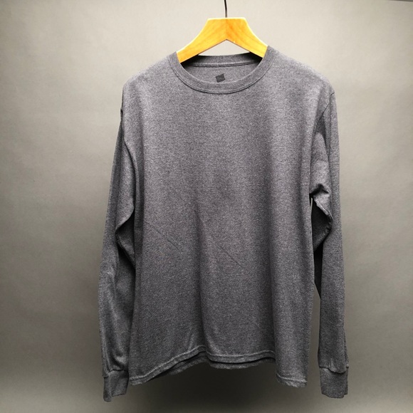 Hanes Other - Hanes Men’s Log Sleeve T-Shirt Grey Size Med